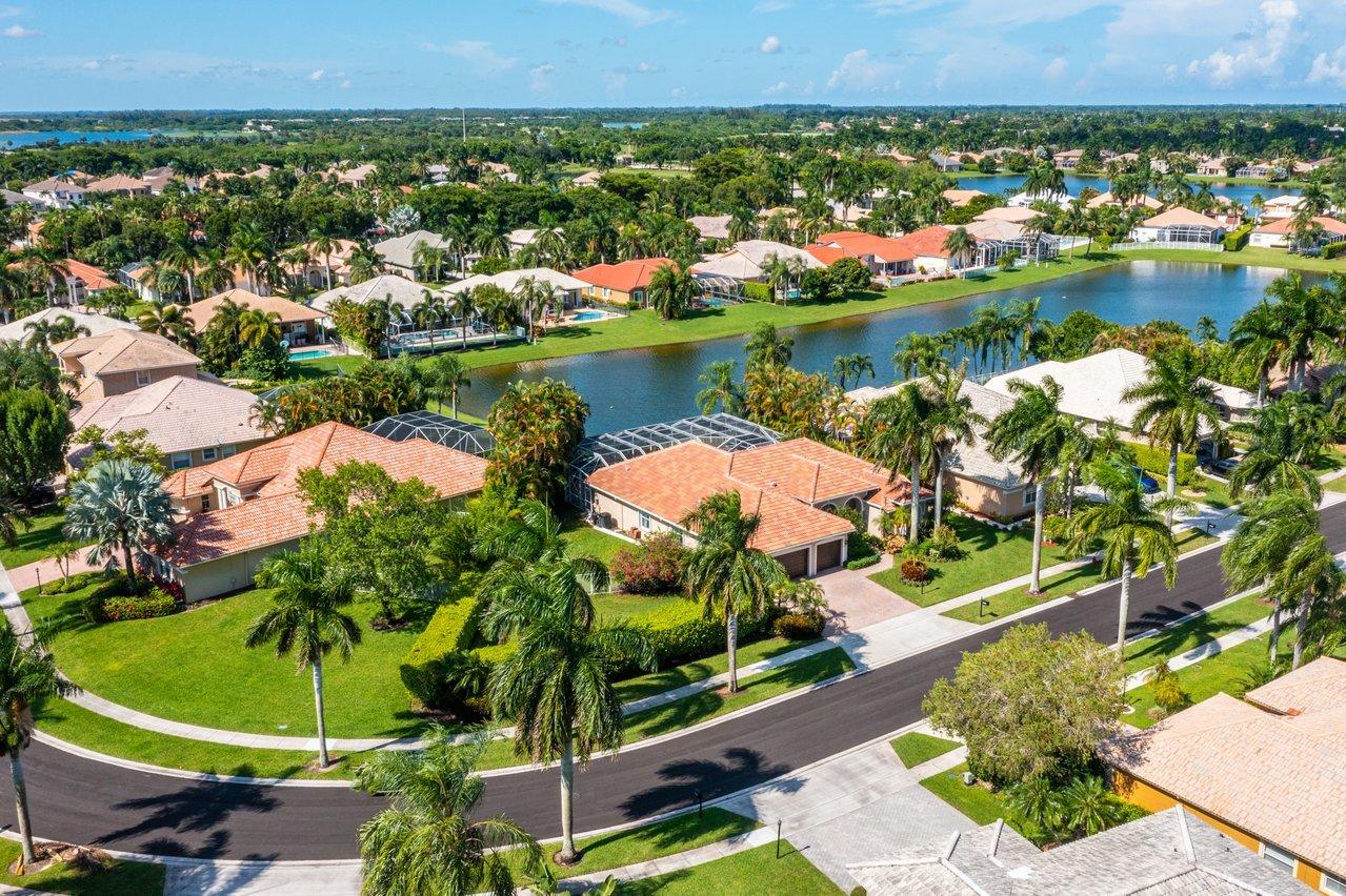 21432 Crestfalls Court Boca Raton, FL 33428 - Photo 28 of 31 an aerial view of a house with a lake view