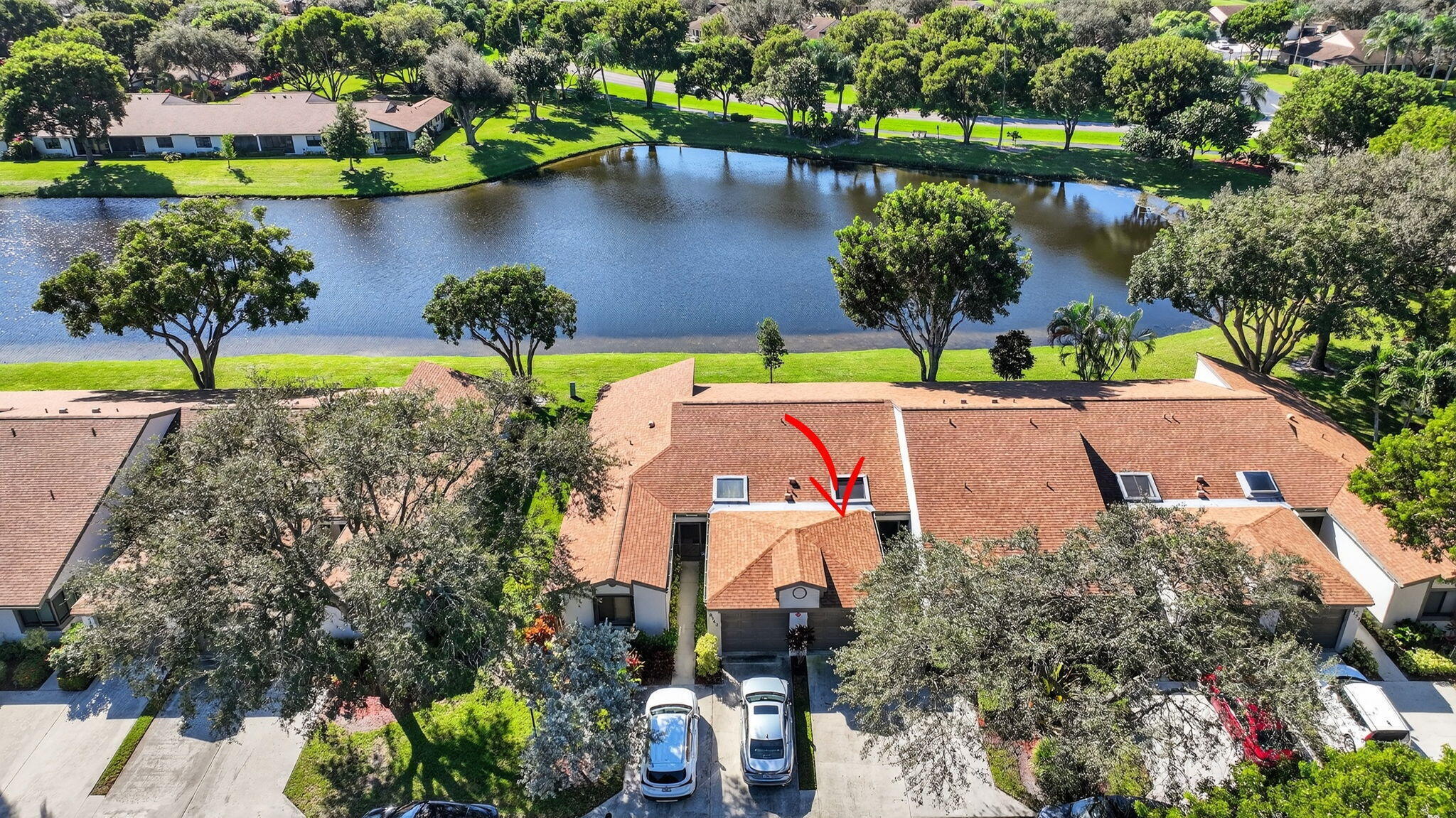 8146 Windgate Drive Boca Raton, FL 33496 - Photo 16 of 24 an aerial view of a house with outdoor space and lake view