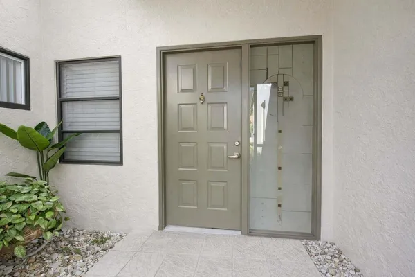 a view of an entryway door