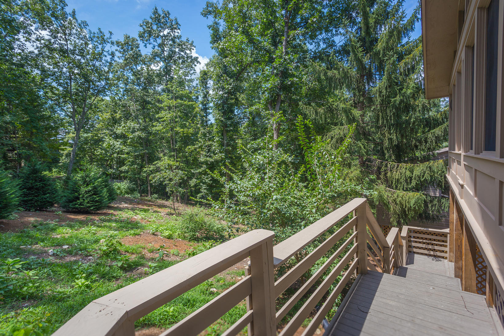 5244 Falcon Ridge Road Roanoke, VA 24018 - Photo 8 of 49 a view of a deck with a trees front of house