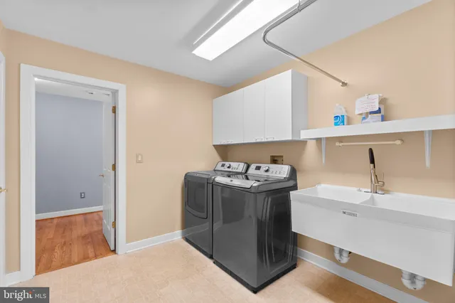 a view of storage and utility room