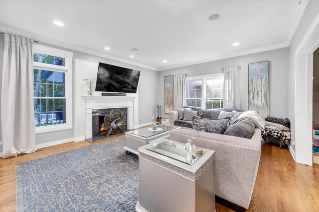 a bedroom with a bed and a large mirror