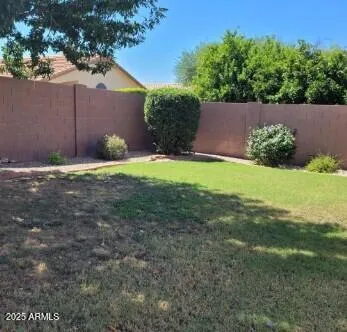 a view of a room with cabinets