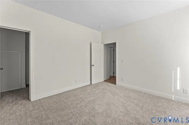 a view of an empty room