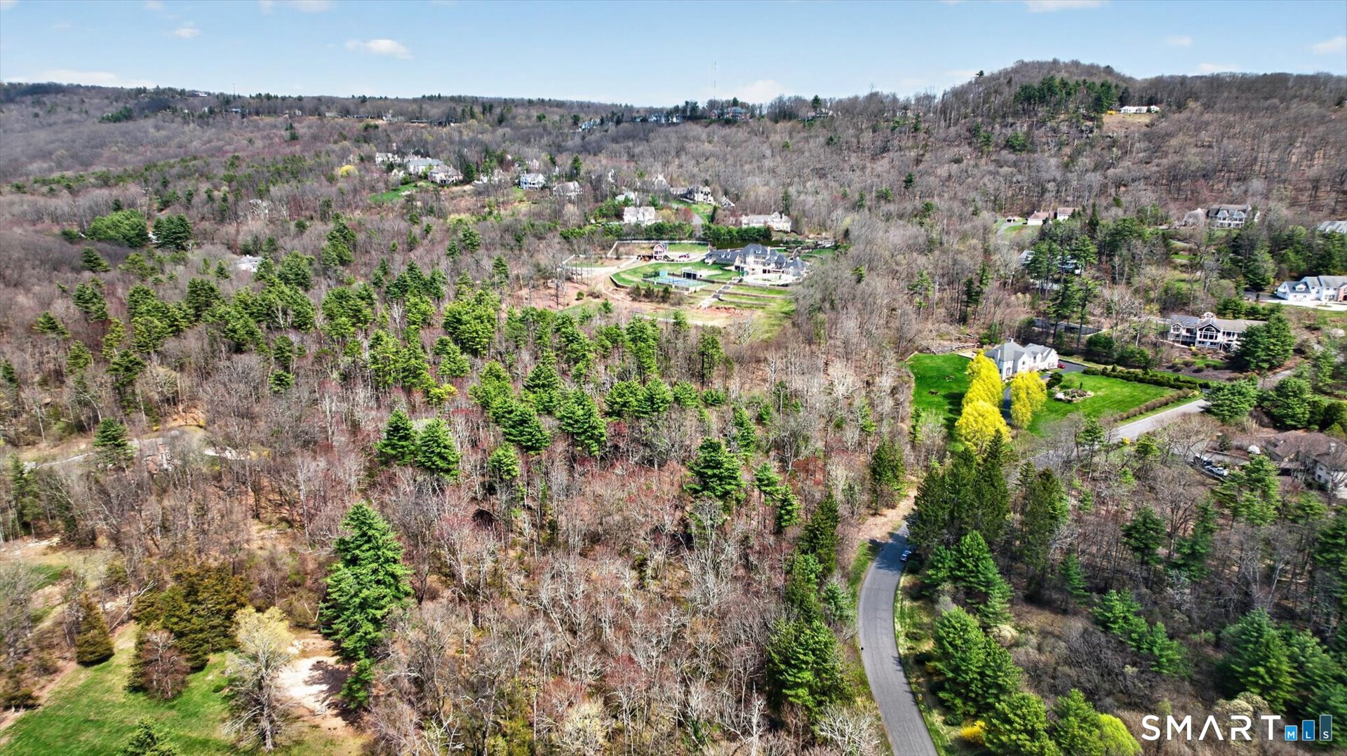20 Breezy Knoll Avon, CT 06001 - Photo 14 of 17 an aerial view of residential house with outdoor space and trees all around