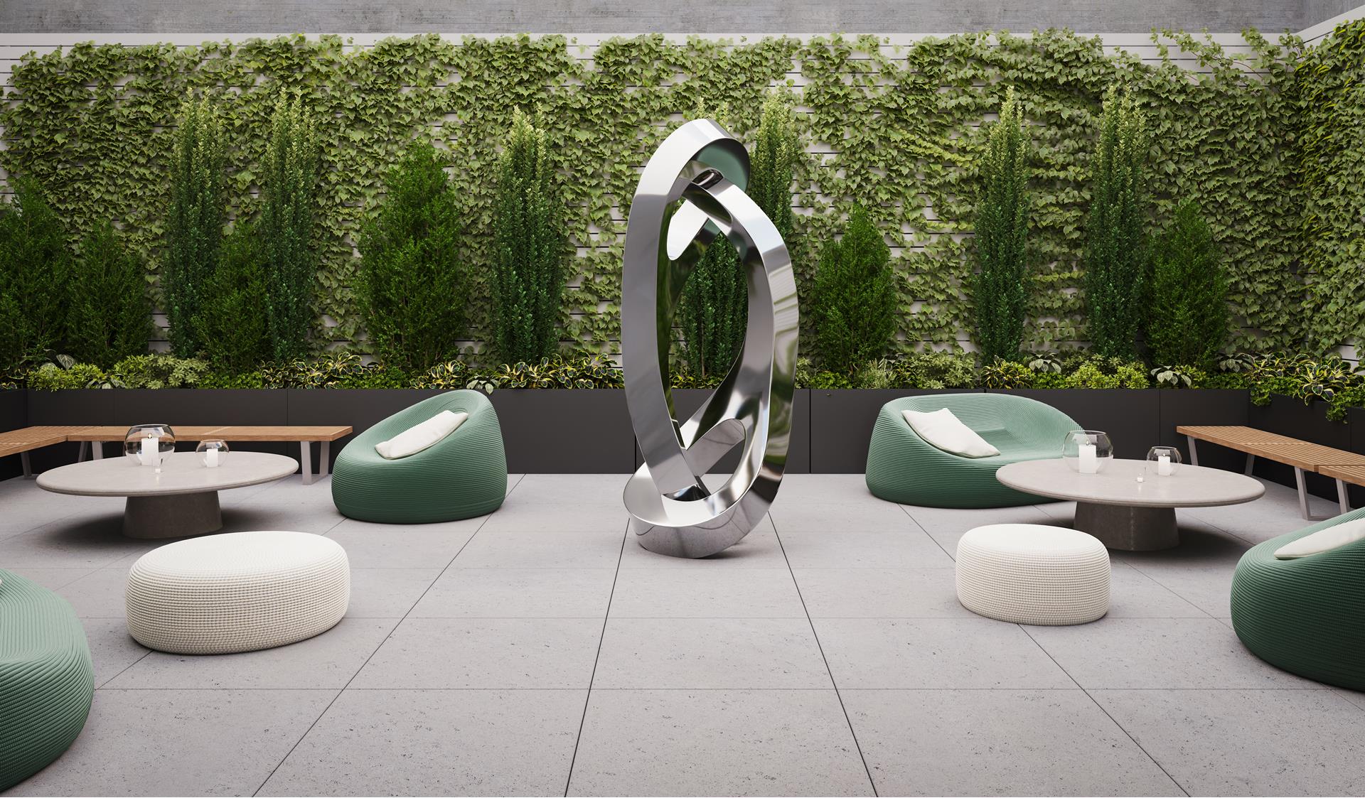 609 2nd Avenue, Unit 1203 Manhattan, NY 10016 - Photo 5 of 11 a view of a backyard with table and chairs