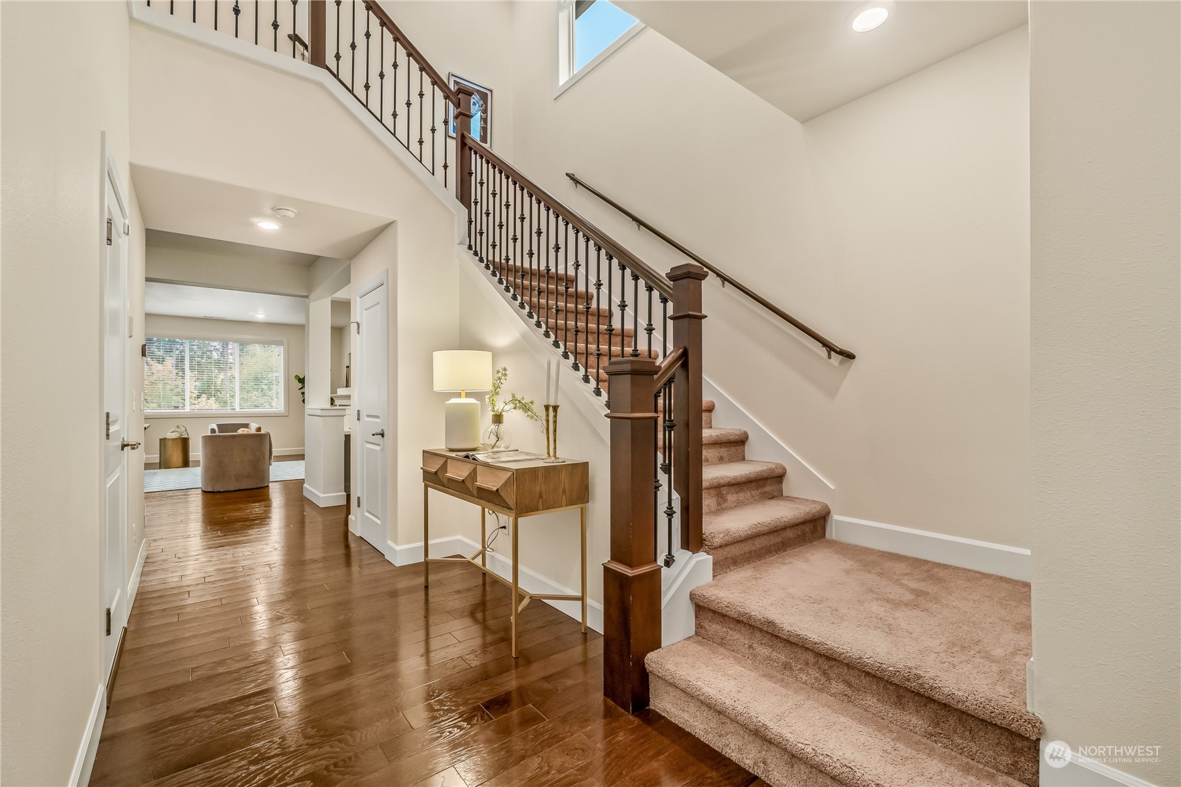 17514 39th Avenue Southeast Bothell, WA 98012 - Photo 4 of 40 a view of entryway and hall with wooden floor