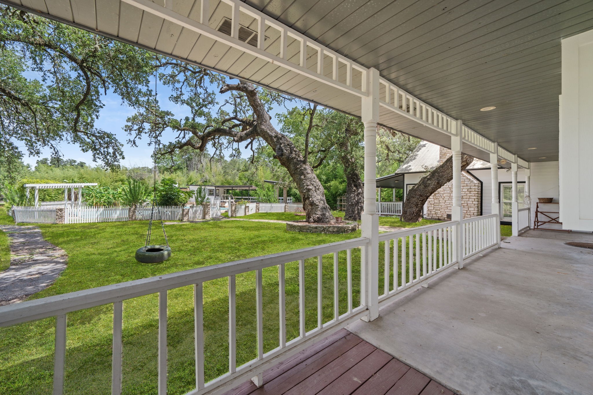 3541 Highway 159 La Grange, TX 78945 - Photo 34 of 45 Kick back and relax on the covered backyard patio and enjoy the spacious lawn.