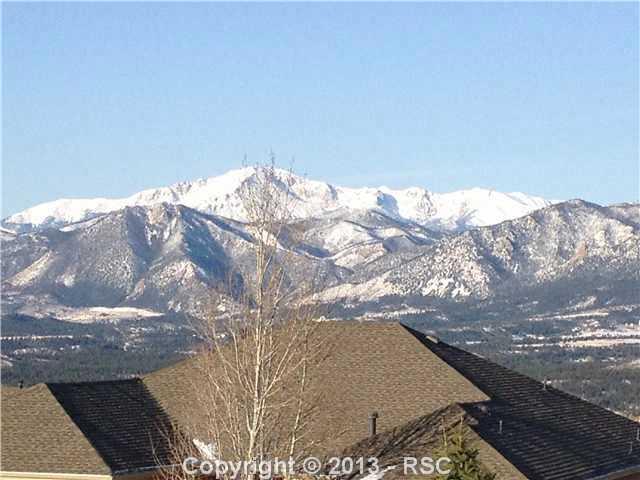 15351 Ridgefield Lane Colorado Springs, CO 80921 - Photo 3 of 15 zoomed view of Pikes Peak