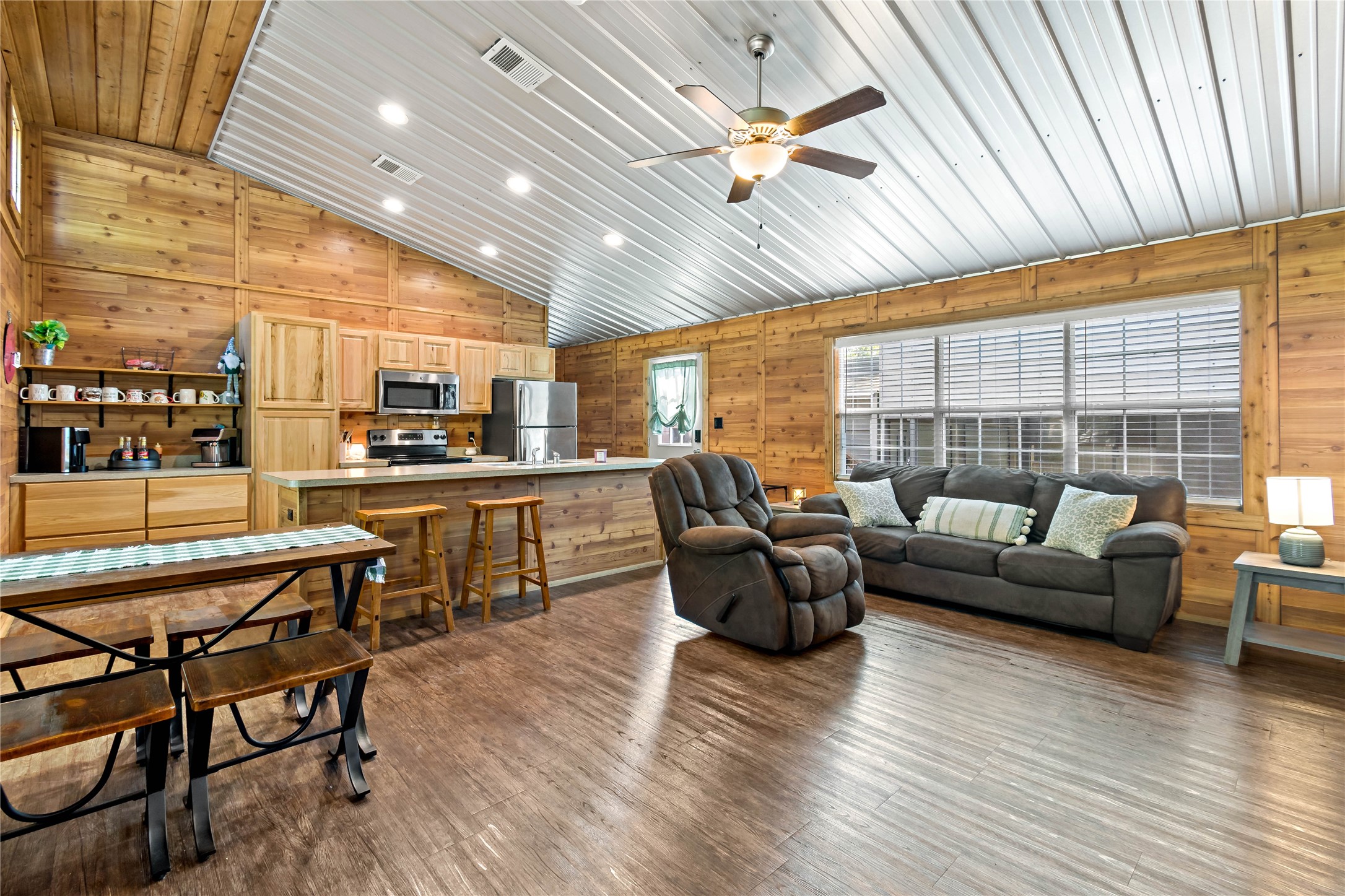 720 Cooke-Jones Road Point Blank, TX 77364 - Photo 10 of 30 Kitchen is open to the living room.