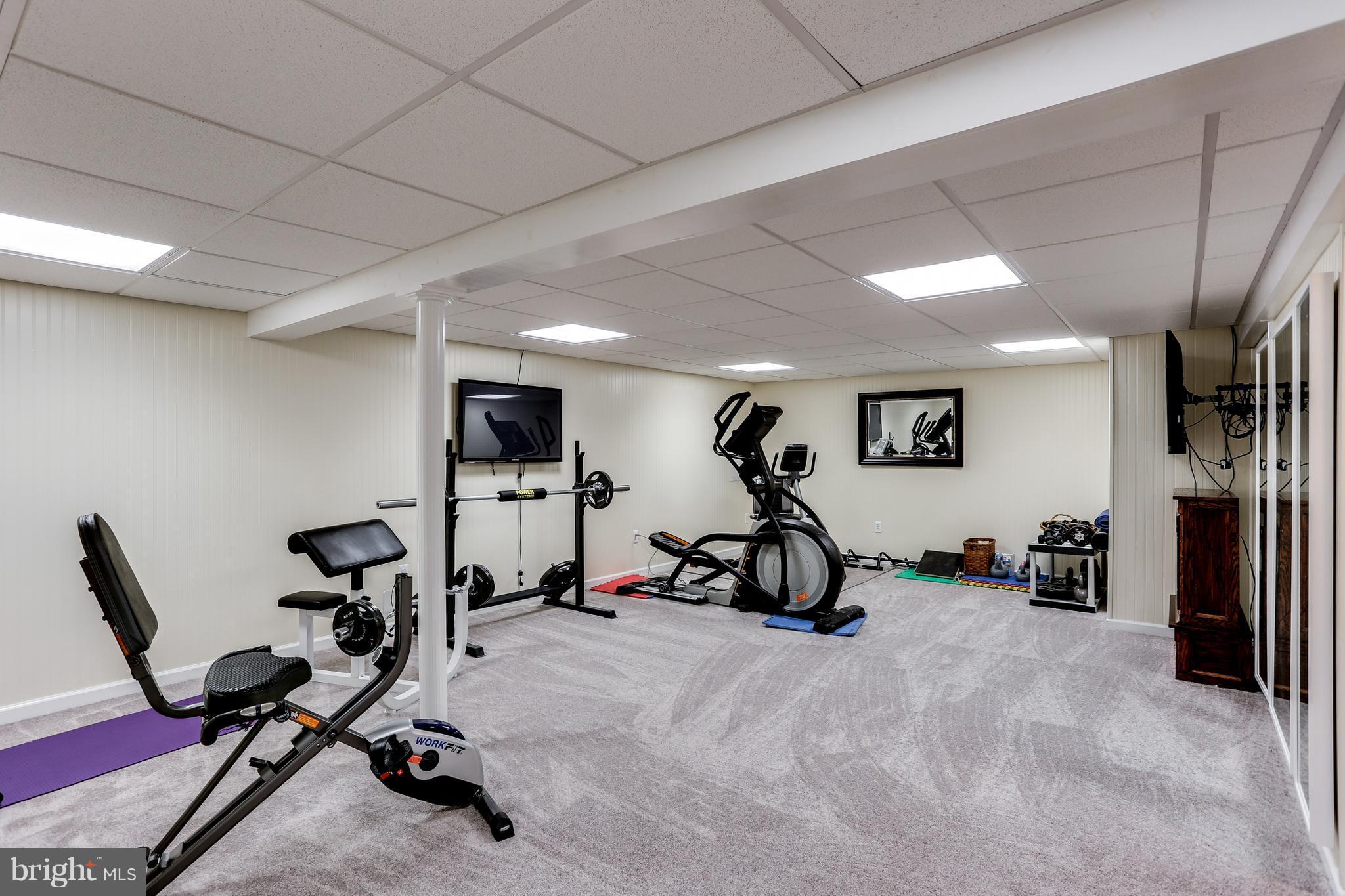 2208 Westridge Road Lutherville-Timonium, MD 21093 - Photo 26 of 28 Partially finished basement- Equipment conveys