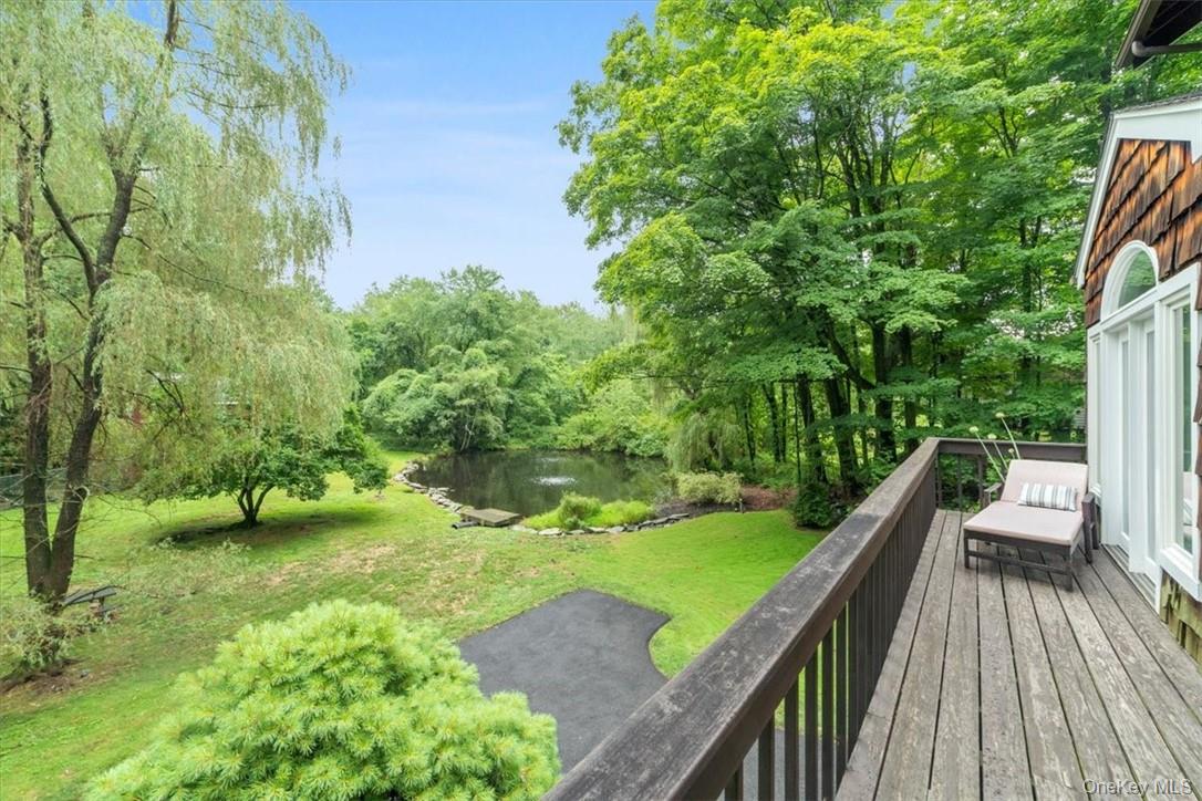 28 Inningwood Road Ossining, NY 10562 - Photo 30 of 37 Wooden terrace featuring a water view and a lawn
