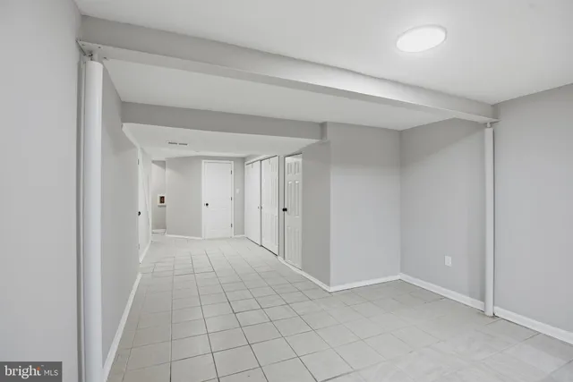 a view of an empty room