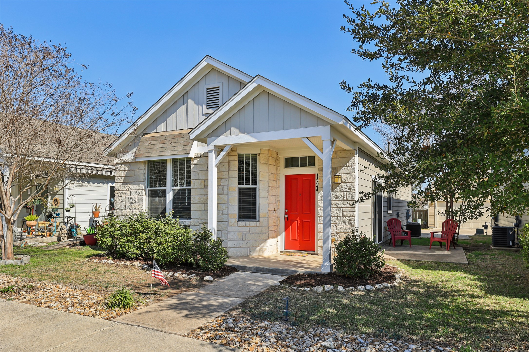 1524 Sanders Kyle, TX 78640 - Photo 30 of 37 a front view of a house with a yard