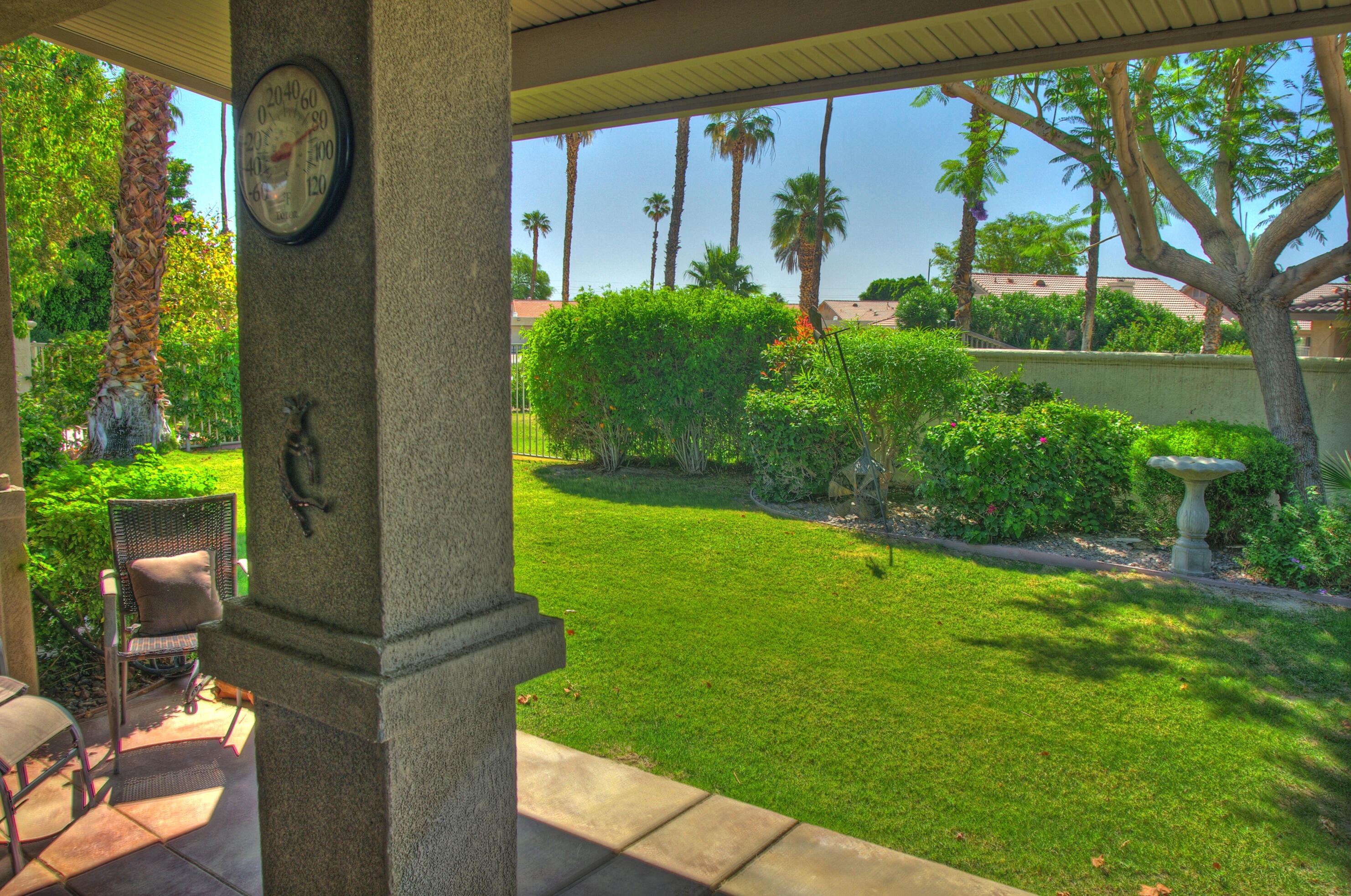 82799 Burnette Drive Indio, CA 92201 - Photo 29 of 36 a view of a garden from a windows