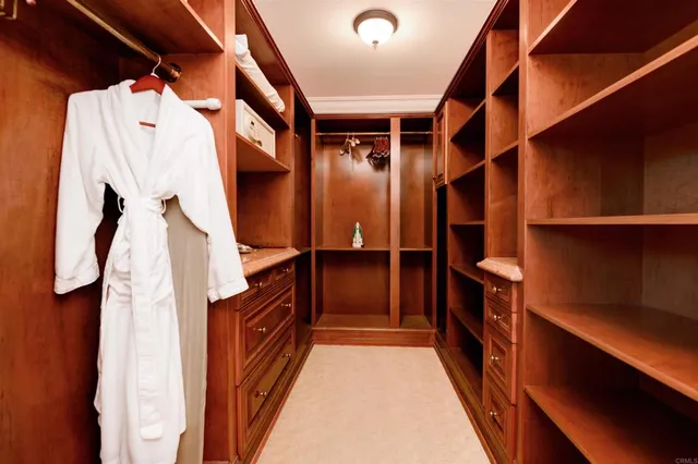a view of walk in closet