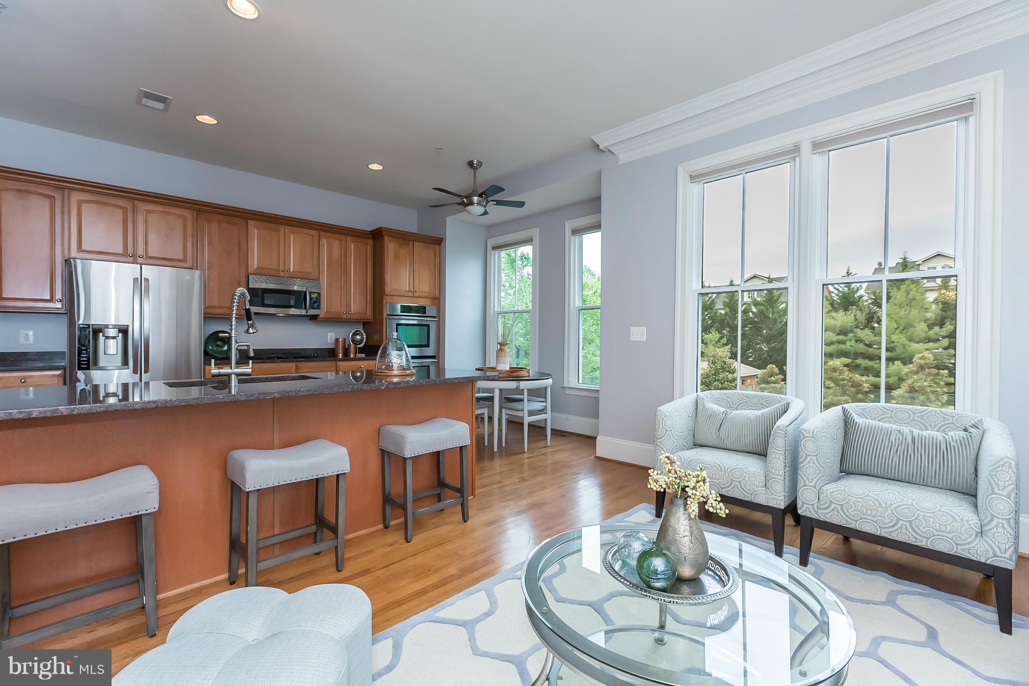 722 Carpenter Road Alexandria, VA 22314 - Photo 3 of 28 Over-sized windows overlook open, green space