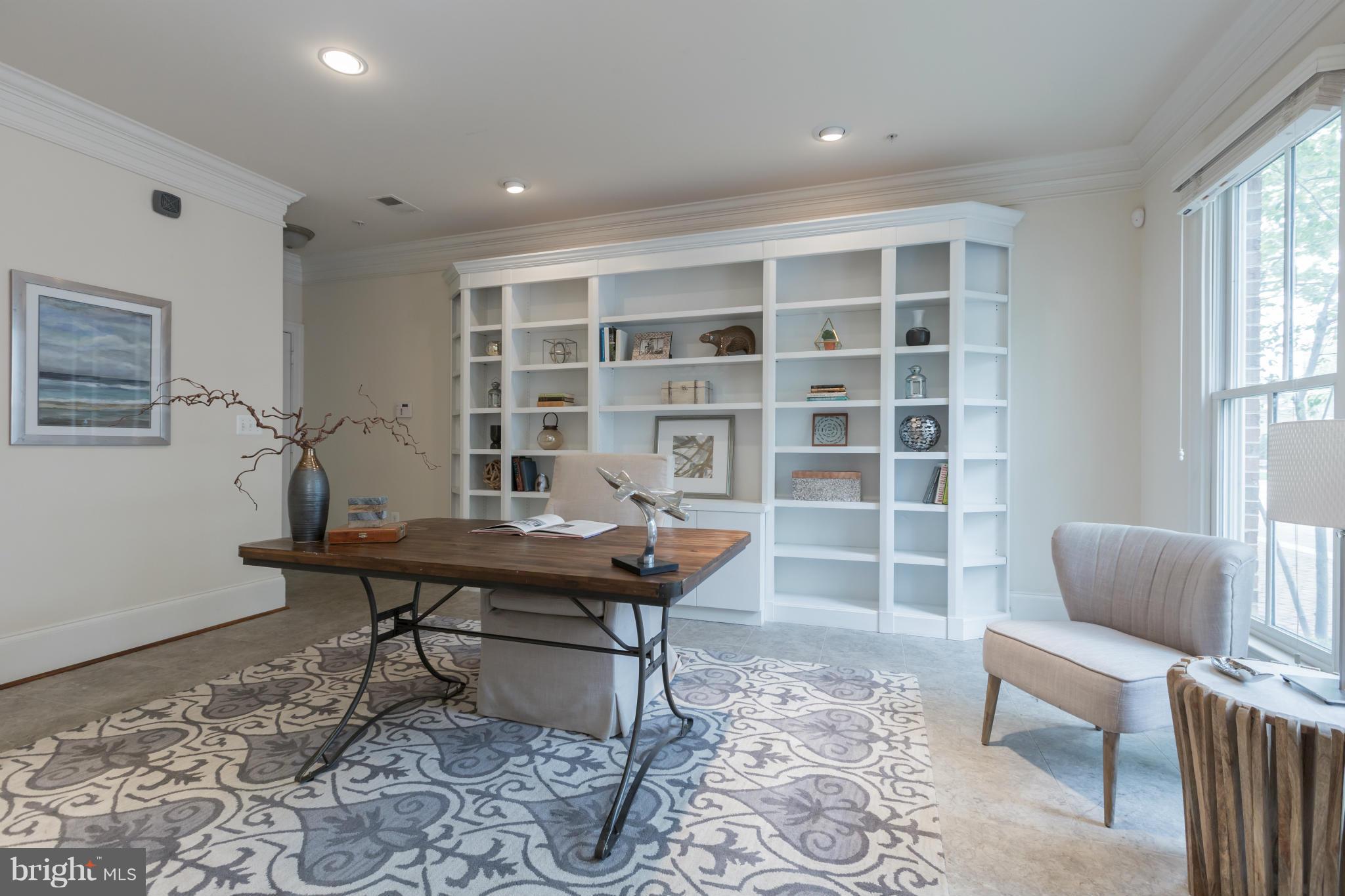 722 Carpenter Road Alexandria, VA 22314 - Photo 5 of 28 Large office with built-ins can double as rec room