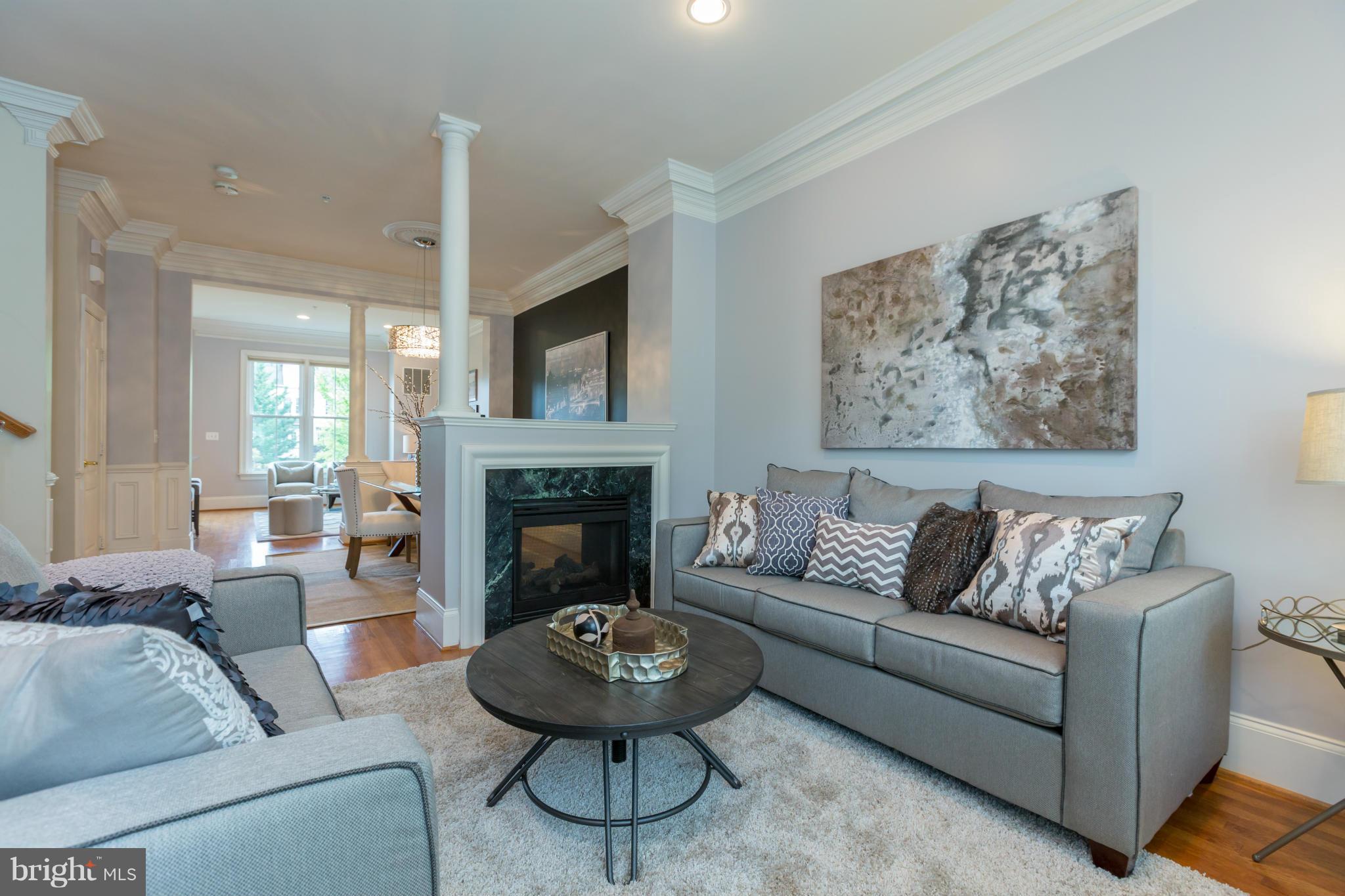 722 Carpenter Road Alexandria, VA 22314 - Photo 27 of 28 Living Room has open floor plan