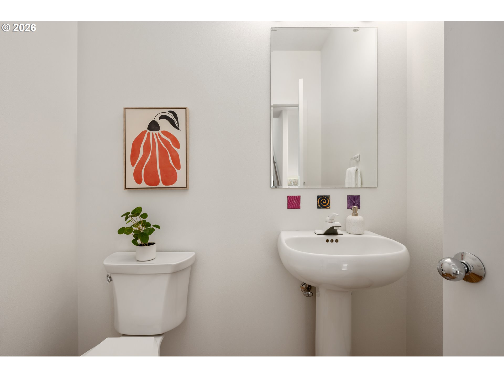 4015 Spring Knoll Drive Eugene, OR 97405 - Photo 21 of 48 a bathroom with a sink mirror and toilet