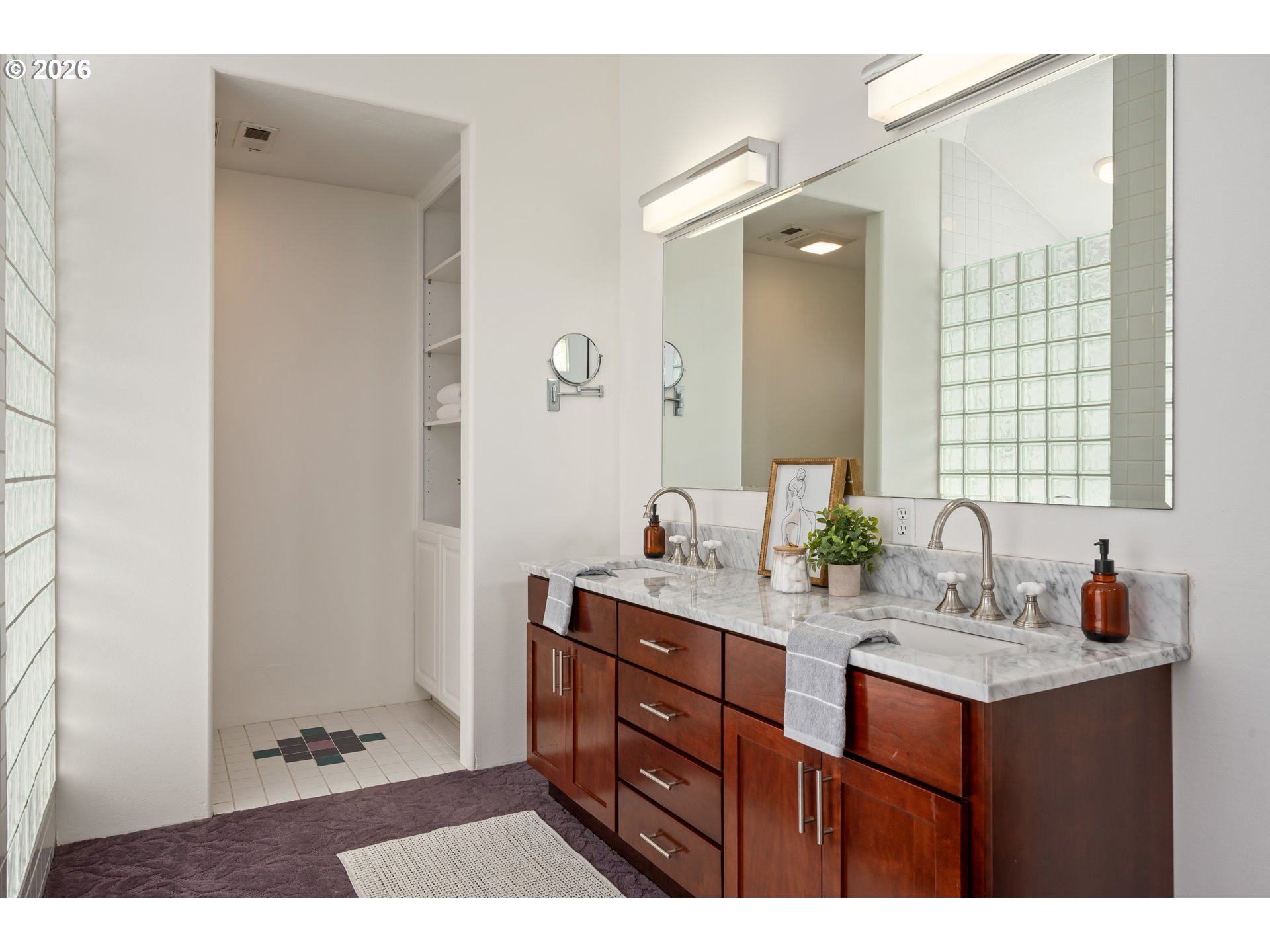 4015 Spring Knoll Drive Eugene, OR 97405 - Photo 26 of 48 a bathroom with a sink and a mirror