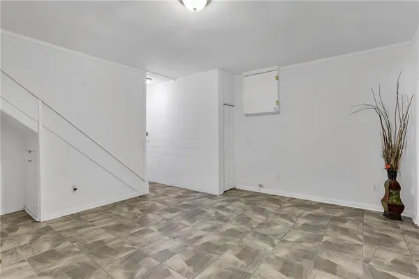 a view of an empty room