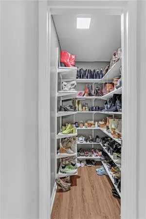 a room with lots of different colored cloths