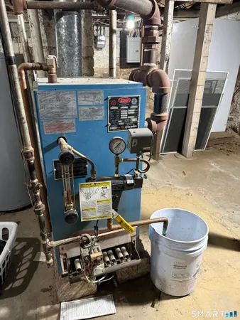 a room with gym equipment