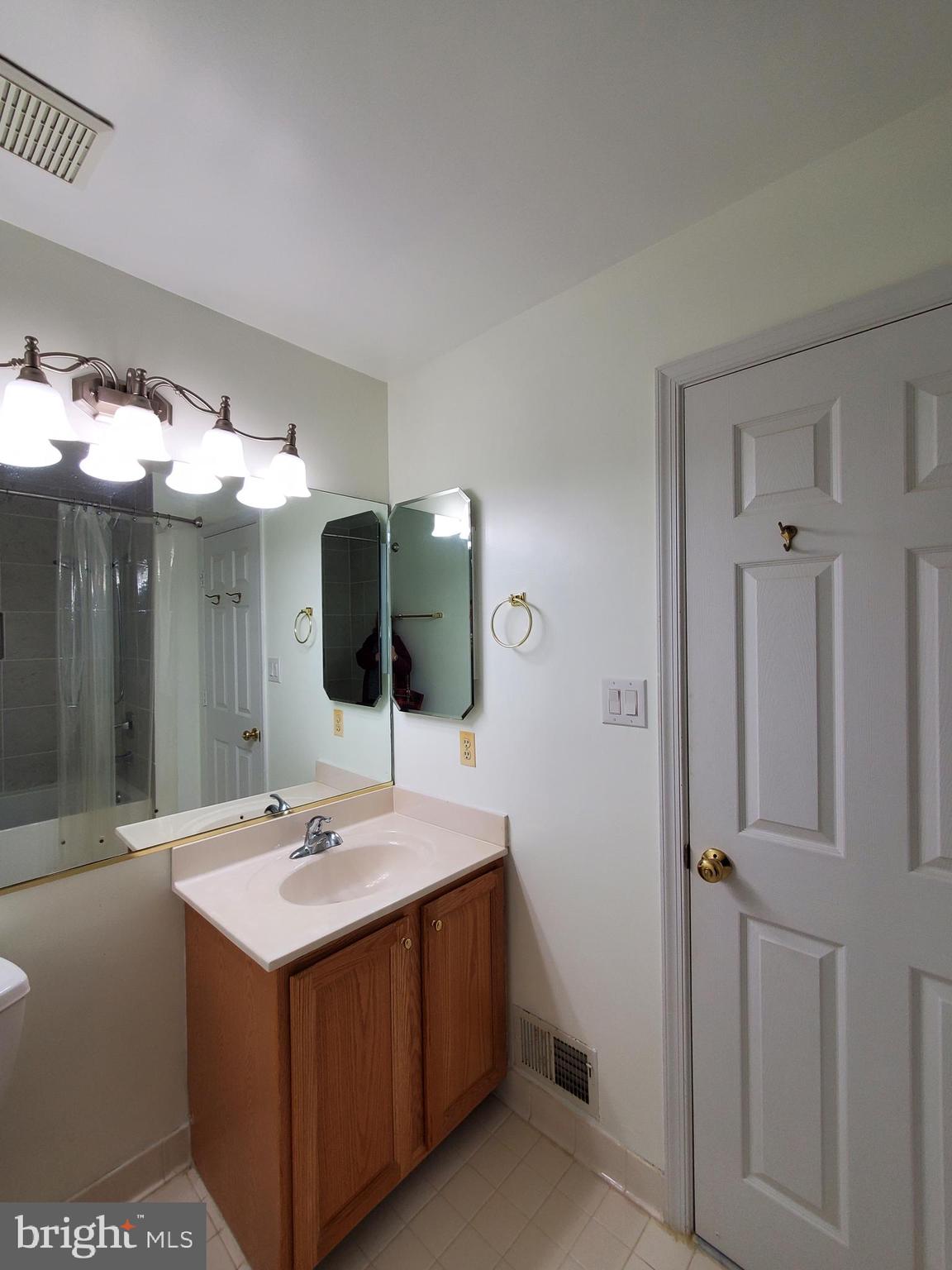 652 Currant Court, Unit 652 La Plata, MD 20646 - Photo 20 of 50 a bathroom with a sink vanity and mirror
