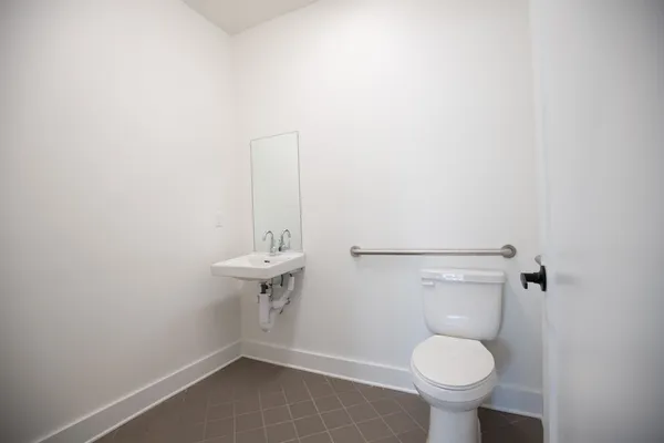 a room with gym equipment