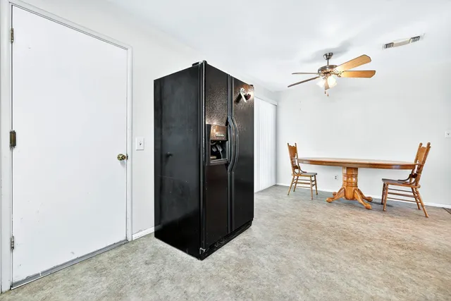 a view of a elevator with a glass door