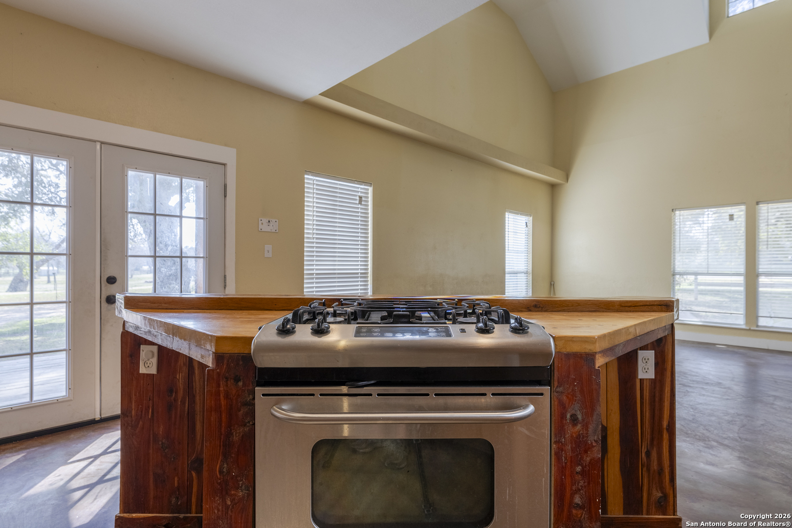 4419 State Highway 71 Columbus, TX 78934 - Photo 28 of 49 a kitchen with a stove top oven and sink