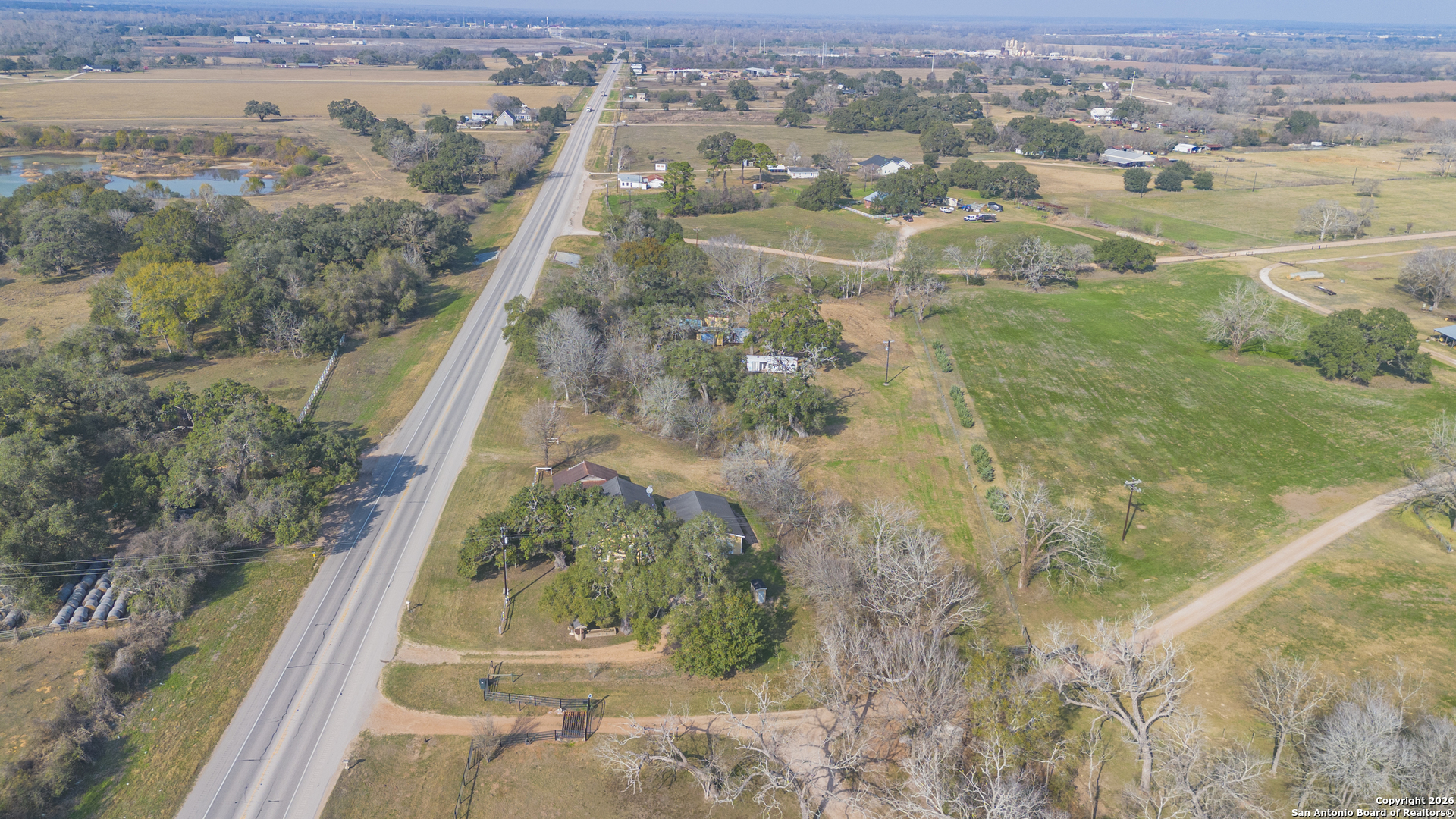4419 State Highway 71 Columbus, TX 78934 - Photo 47 of 49 an aerial view of residential houses with outdoor space