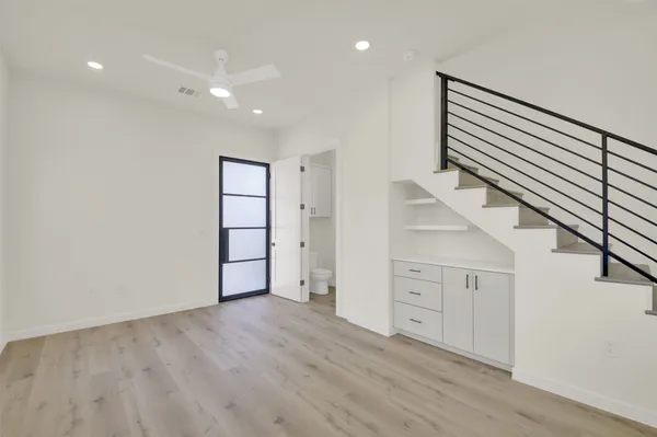 wooden floor in an empty room with wooden floor