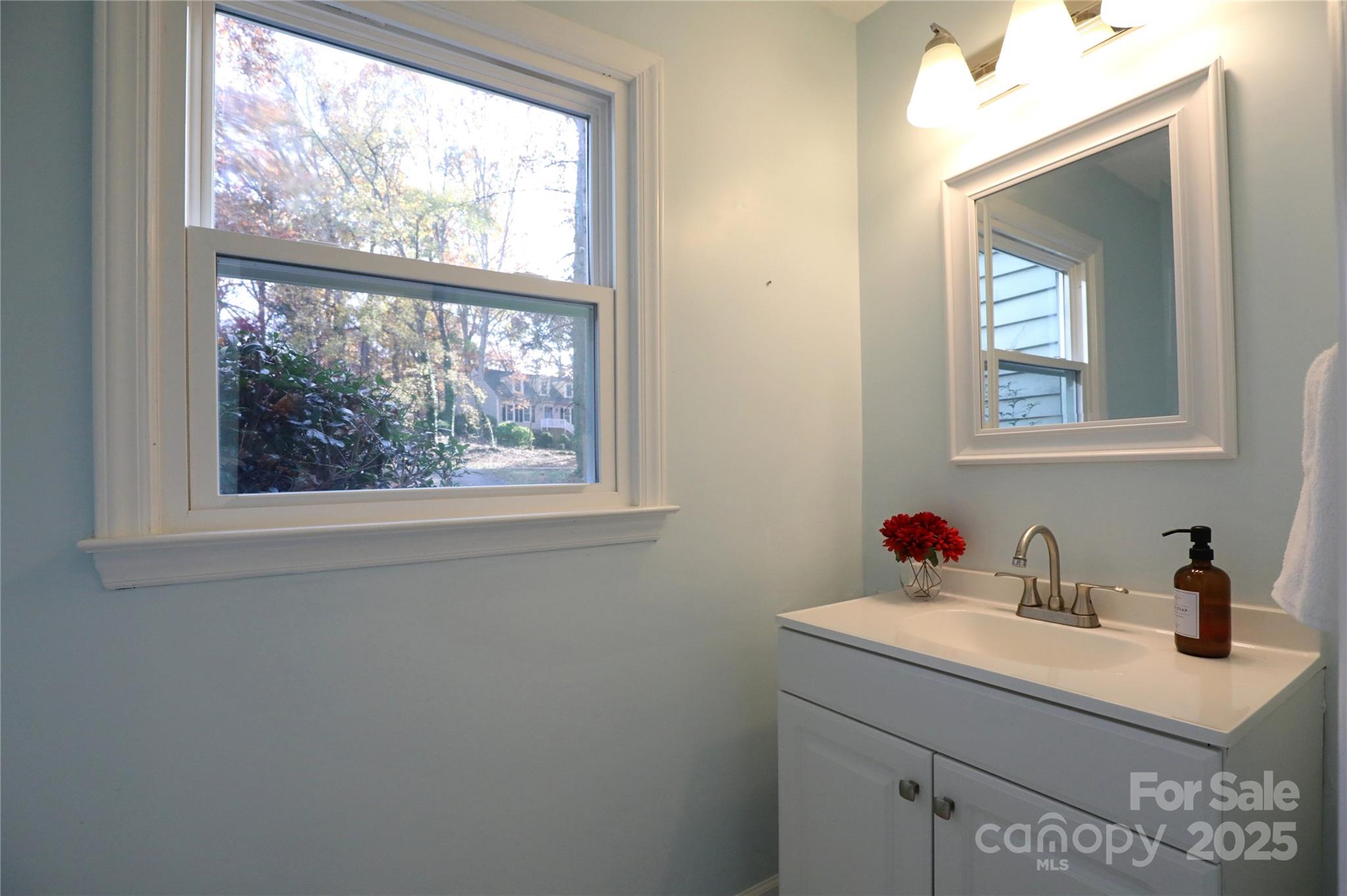 14027 Hackamore Drive Matthews, NC 28105 - Photo 13 of 29 a bathroom with a sink and a window