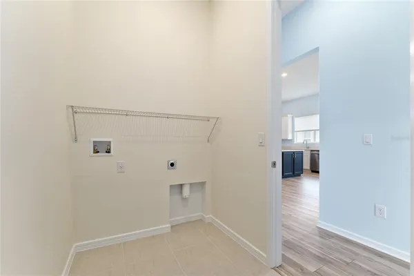 a view of a big room with a large window