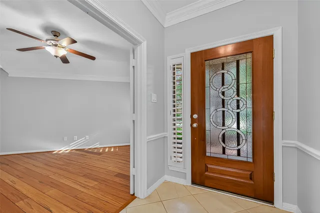 a view of an entryway door