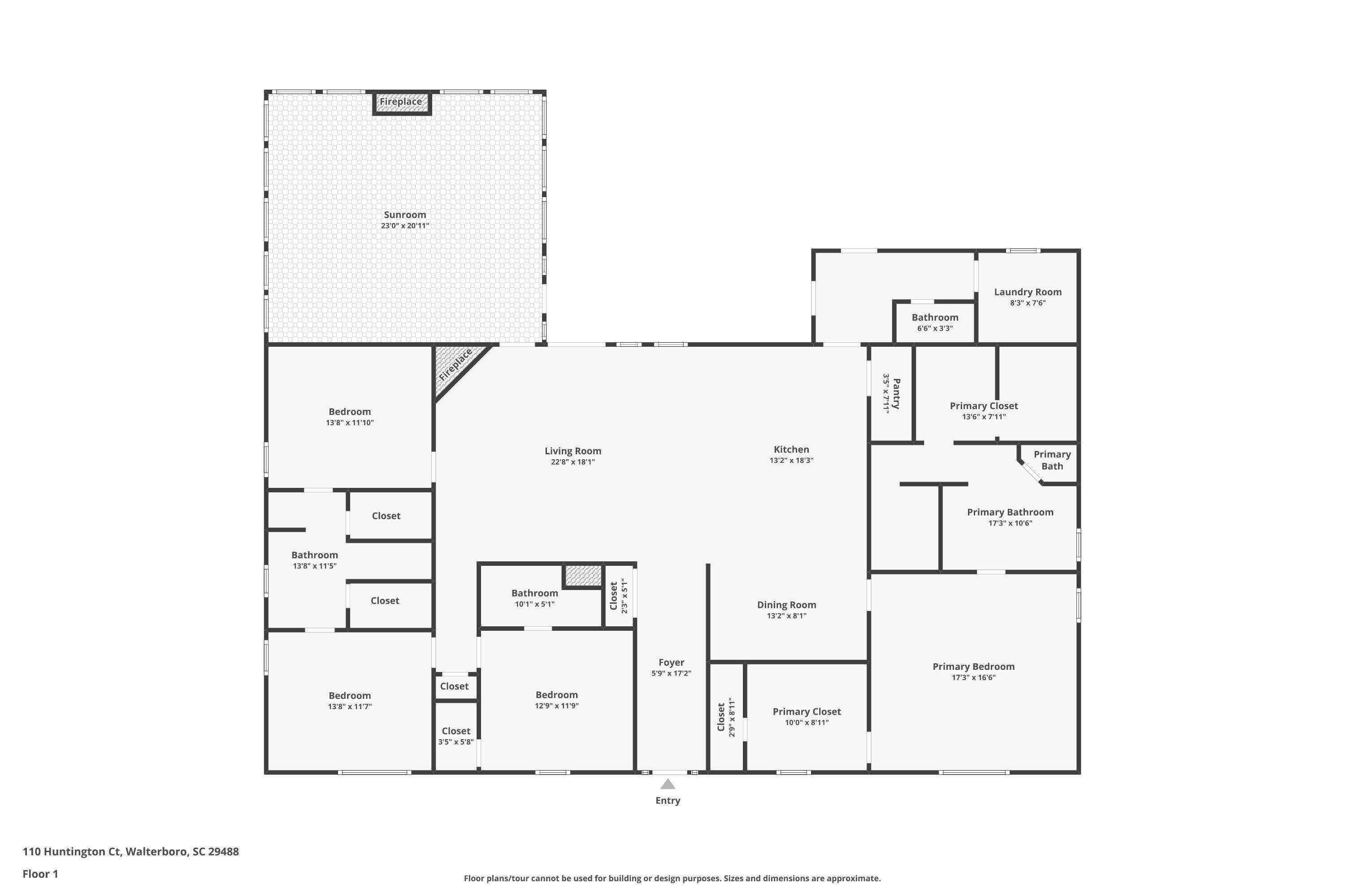110 Huntington Court Walterboro, SC 29488 - Photo 54 of 54 Floorplan
