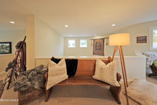 a bed room with a bed and a couch