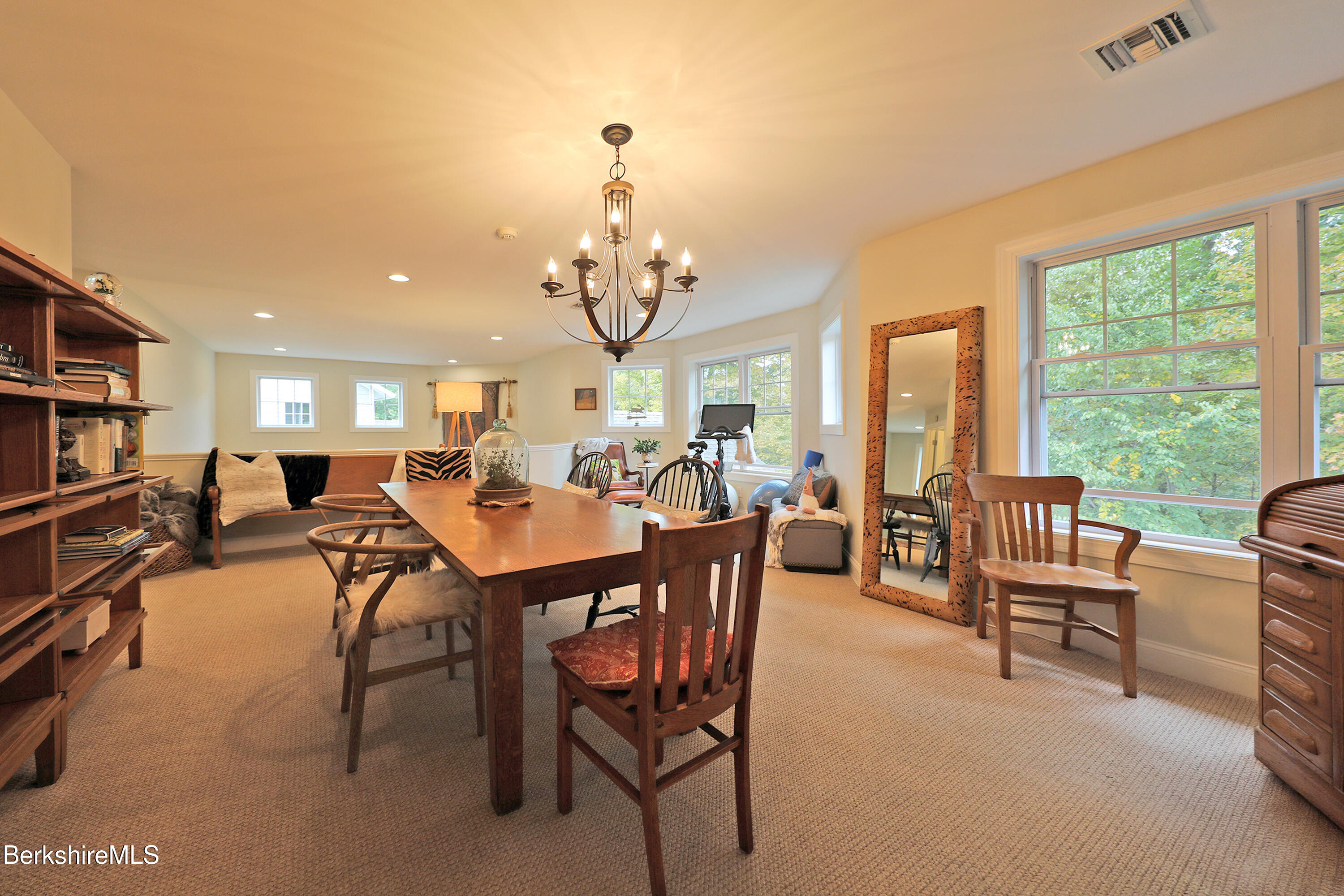 103 Alpine Trail Pittsfield, MA 01201 - Photo 30 of 39 a view of a dining room and livingroom with furniture window and outside view