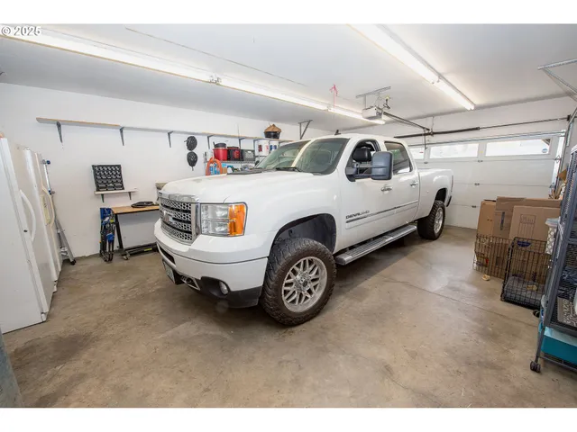 a car parked in garage