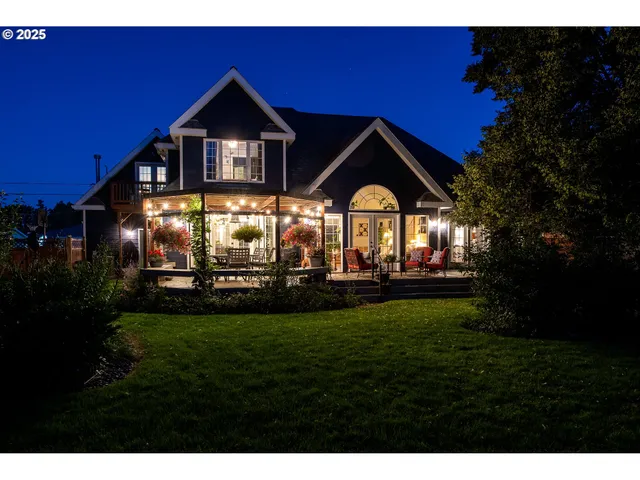a aerial view of a house
