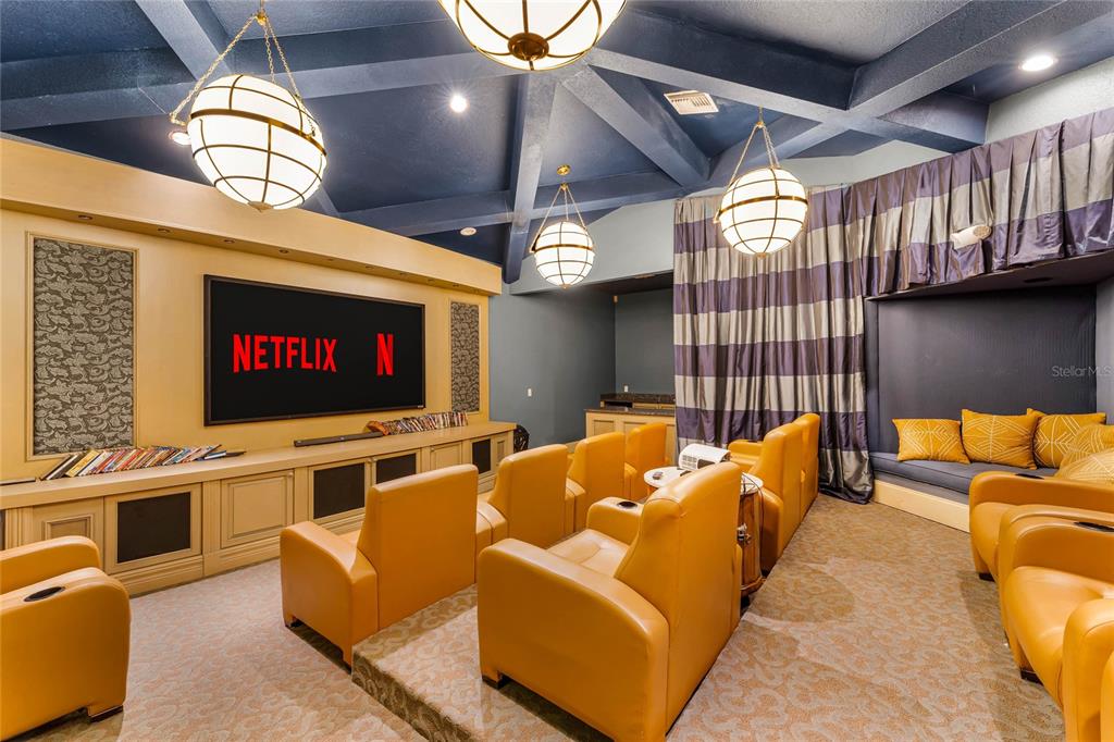 5124 Conroy Road, Unit 24 Orlando, FL 32811 - Photo 22 of 26 a projector room with furniture projector and screen