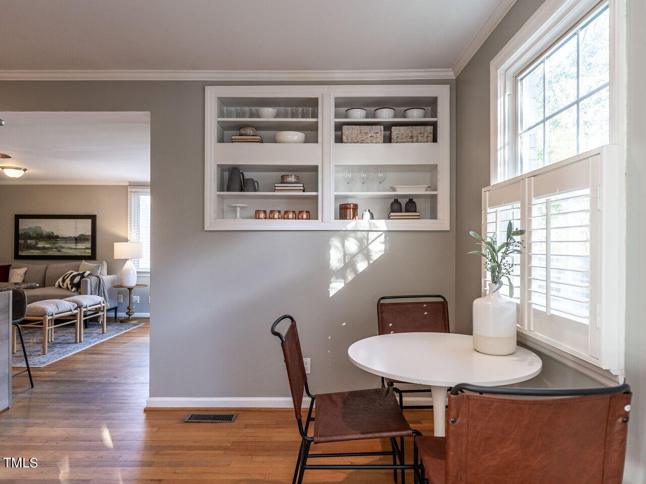 805 Young Street Raleigh, NC 27608 - Photo 11 of 35 a view of a dining room with furniture and wooden floor