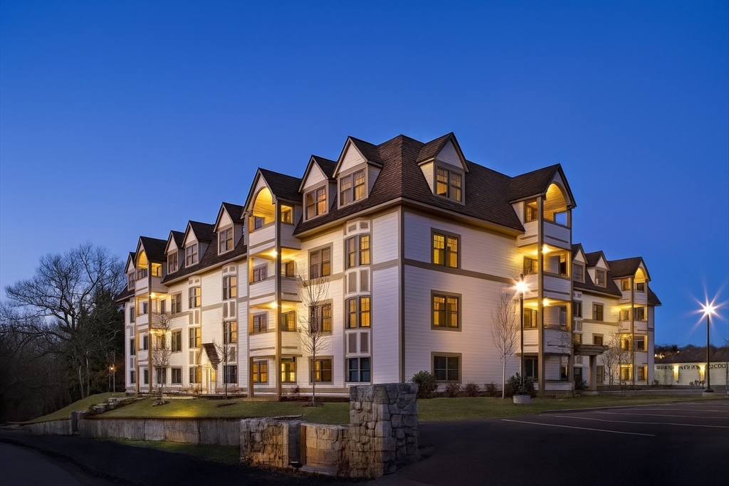 a front view of a building