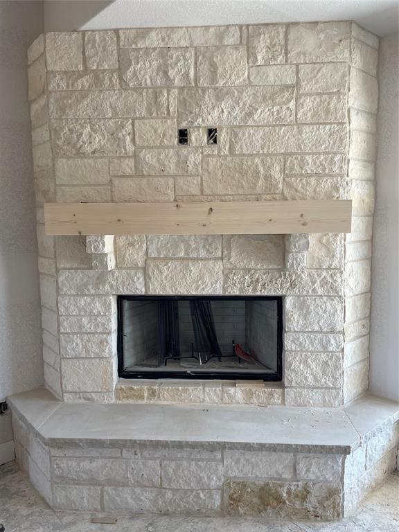 159 Lake Valley Road Sunset, TX 76270 - Photo 9 of 21 Fireplace in great room