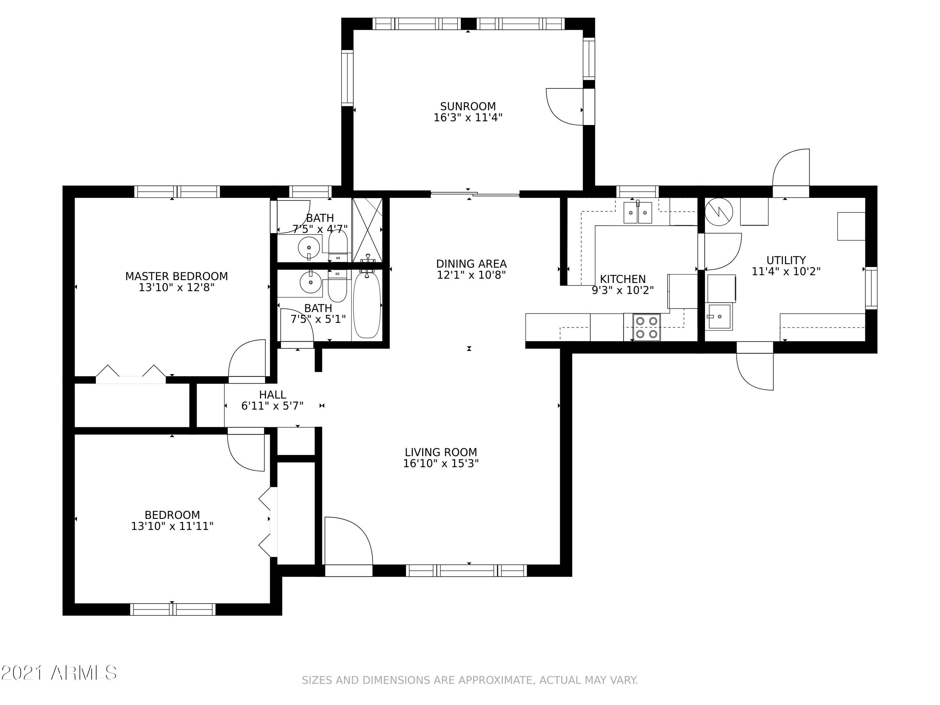 5703 East Decatur Street Mesa, AZ 85205 - Photo 33 of 33 Floor Plan