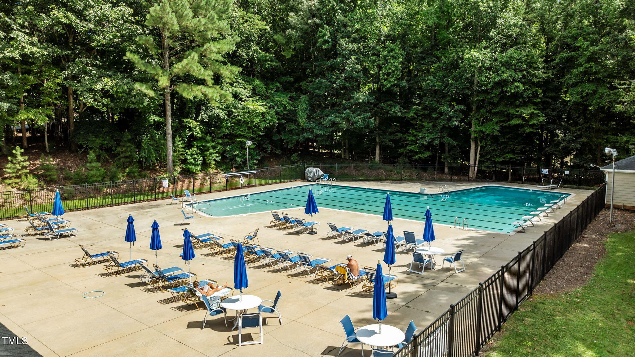 11924 Larka Court Raleigh, NC 27613 - Photo 40 of 44 a view of a swimming pool with a patio