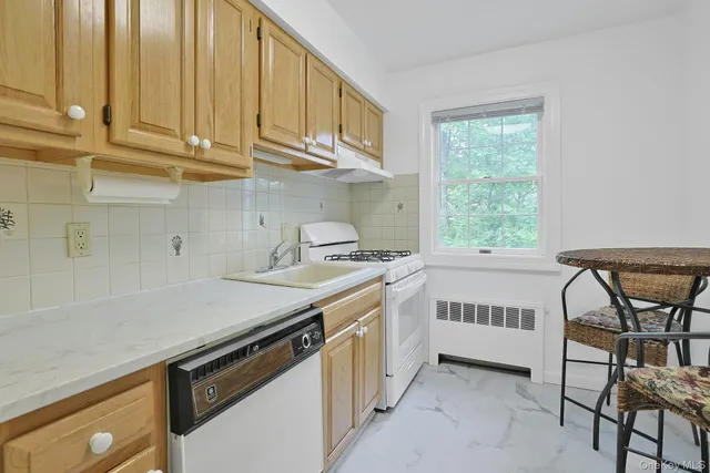 a kitchen with a sink a stove and cabinets