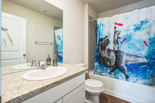 a bathroom with a sink and a toilet